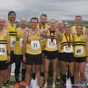 Competitors in Irvine Running Club's Jim Young Marymass 10K road race