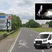 He admitted driving a Transit van on the A71 with 'cocaine' still in his system.