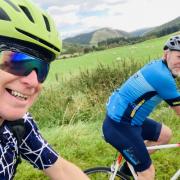 Neil Neil Urquhart cycles with Scott
