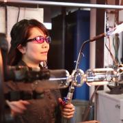 Glassblower Dr Ayako Tani