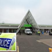 The collision took place outside of the entrance to Asda supermarket and the Rivergate Shopping Centre.