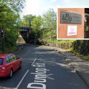 He collided with a set of traffic lights during the incident.
