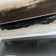 Bad weather had left the window in his home badly damaged - and dampness and cold air being allowed to come into his bedroom.