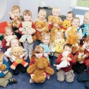 Broomlands Primary Nursery pupils enjoy a teddy bear's picnic in 2003