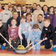 Loundoun Montgomery pupils get a curling lesson at the Magnum in 2004