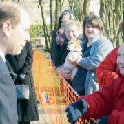 Prince Edward visited Eglinton Country Park in March 2004
