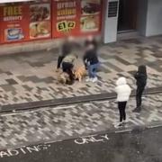 Footage has emerged online showing the alleged attack.