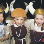 Springside Primary pupils dressed as Vikings for their 2009 ParentsOpen Day
