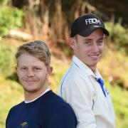 Irvine Cricket duo Koot Pienaar (left) and Bevan Carsle.