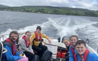 Lawthorn and Loudoun Montgomery pupils off for a sail