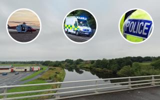 A 49-year-old male has died after being pulled from the River Irvine last night.