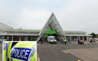 The collision took place outside of the entrance to Asda supermarket and the Rivergate Shopping Centre.