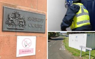 Three people have appeared in court following a drugs bust at an address on Dick Crescent in Irvine.