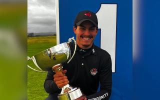 Louka Morin was victorious in the Scottish Boys Championship at the Irvine Golf Club.