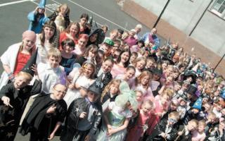 Dreghorn Primary pupils held a dress down day for charity in 2004