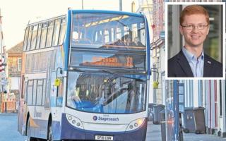 MSP Ross Greer, inset, has welcomed the new bus fare cap in Ayrshire
